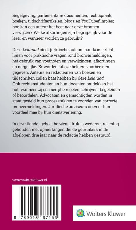 Leidraad voor juridische auteurs