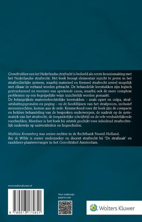 Grondtrekken van het Nederlandse strafrecht