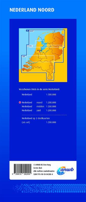 ANWB Wegenkaart - Nederland Noord