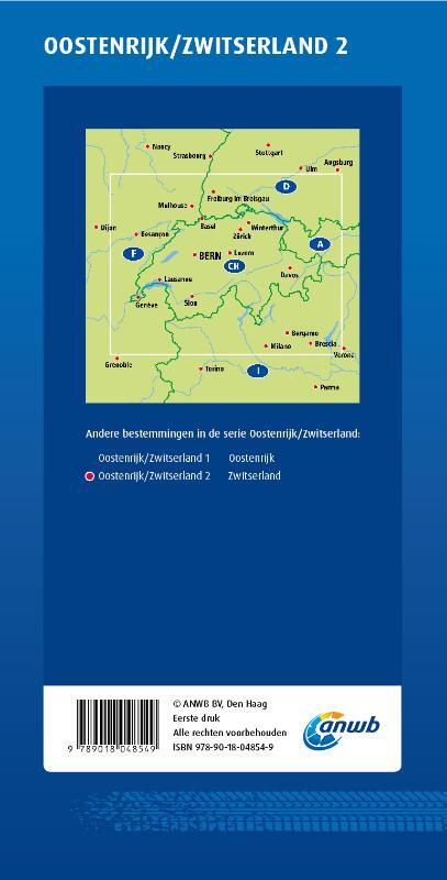 ANWB*Wegenkaart Oostenrijk/Zwitserland 2. Zwitserland