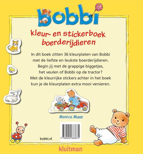 Kleur- en stickerboek boerderijdieren