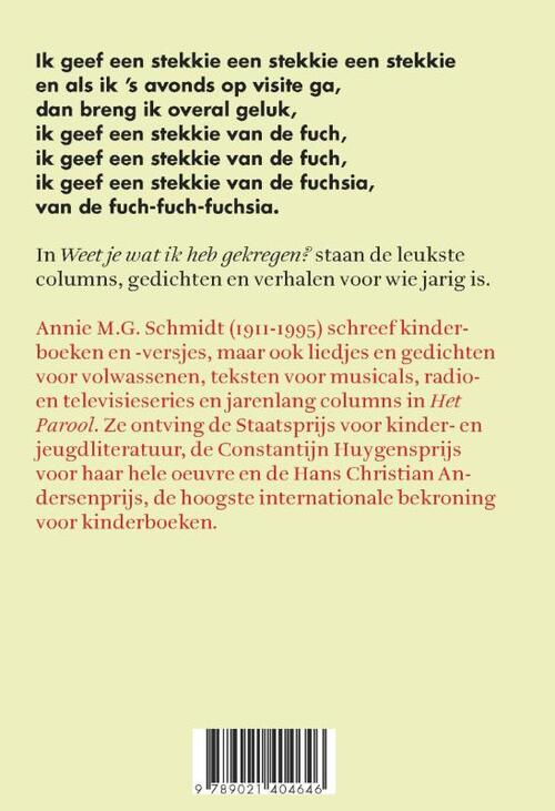 Weet Je Wat Ik Heb Gekregen?