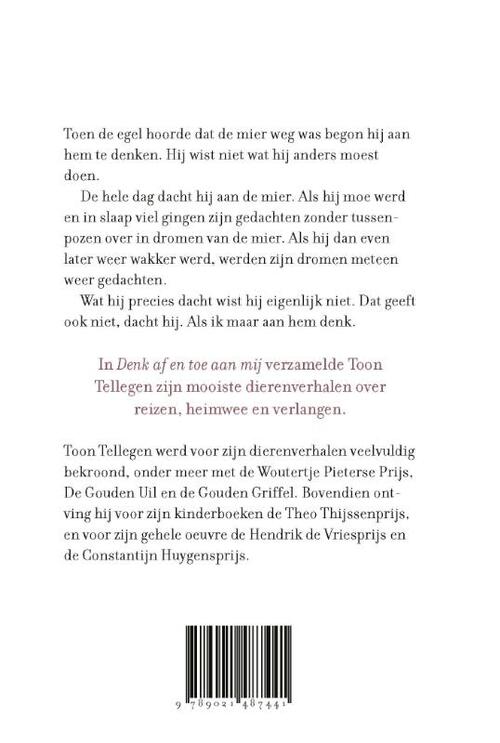 Denk af en toe aan mij
