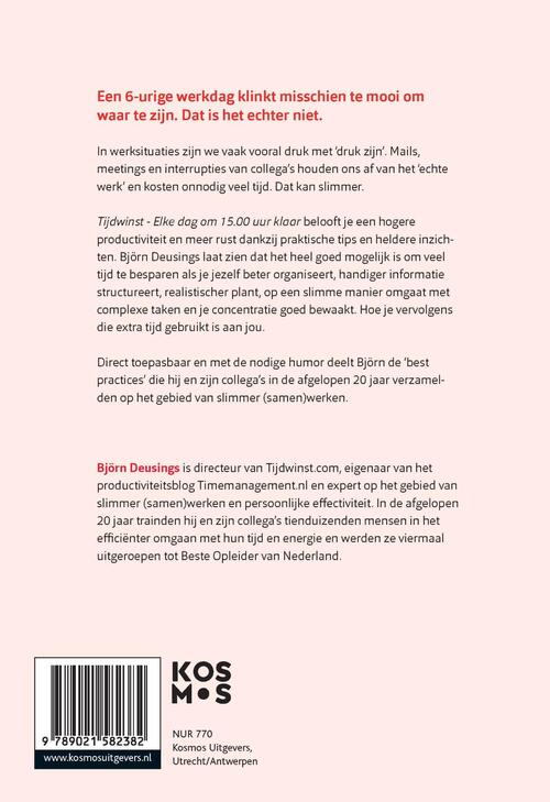 Tijdwinst - Elke dag om 15.00 uur klaar