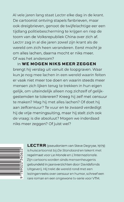 We mogen niks meer zeggen