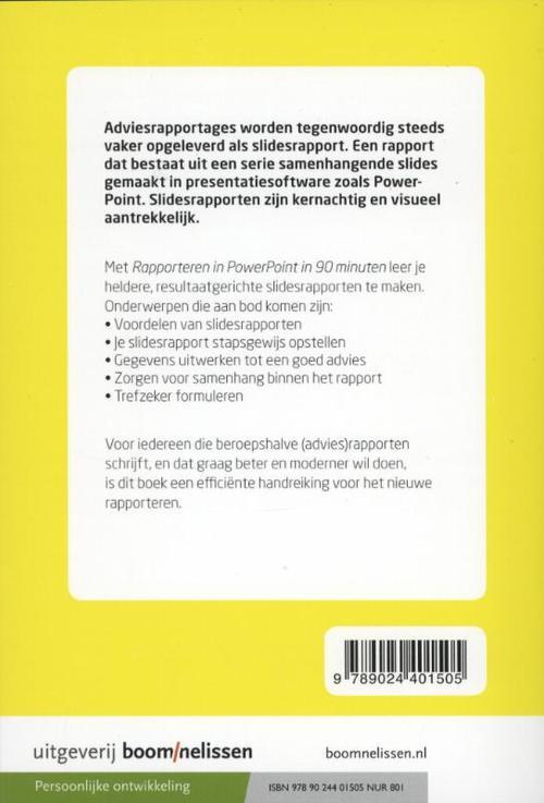 Rapporteren in powerpoint in 90 minuten