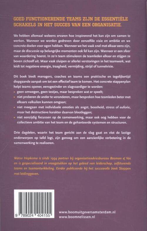 Een effectief team in drie dagdelen