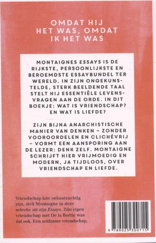 Vriendschap is liefde