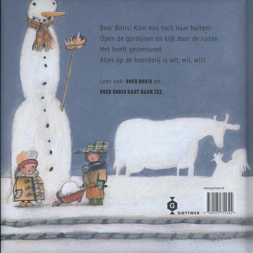 Boer Boris in de sneeuw