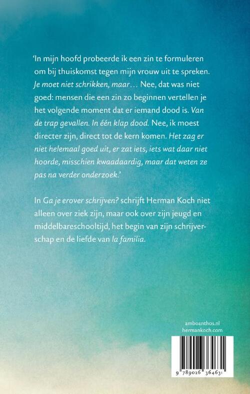 Ga je erover schrijven?