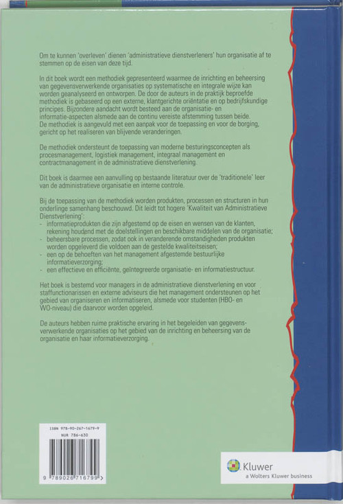 Kwaliteit van administratieve dienstverlening