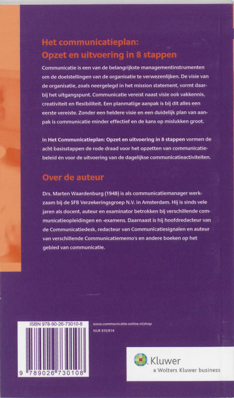 Het communicatieplan