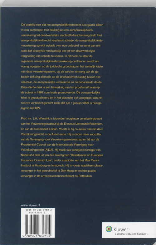 De algemene aansprakelijkheidsverzekering