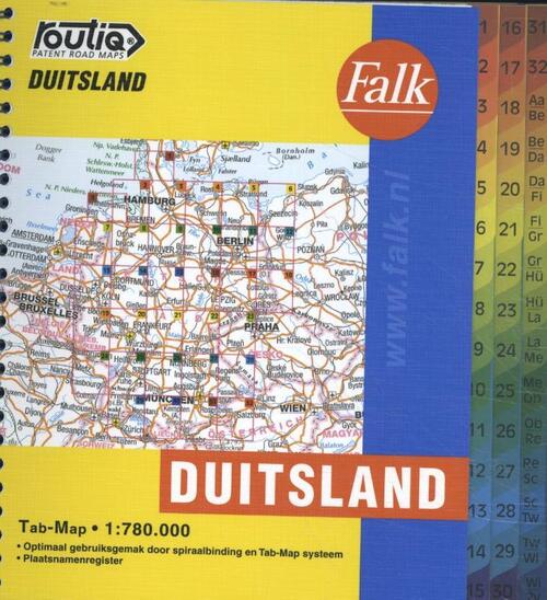 Falk autokaart Duitsland routiq