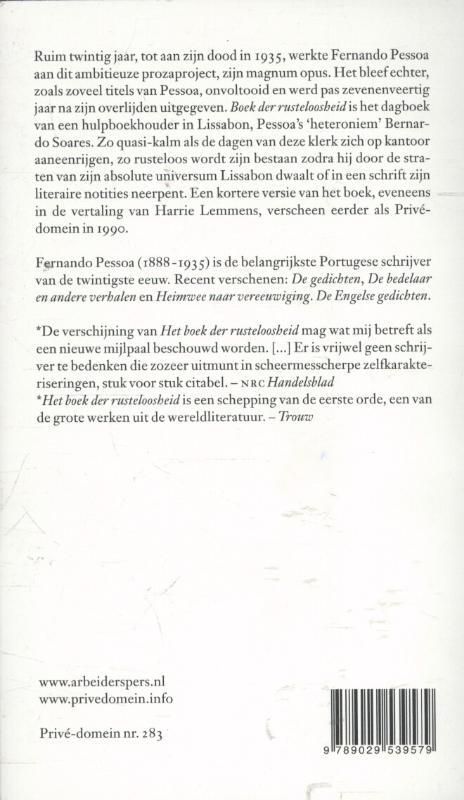 Het boek der rusteloosheid