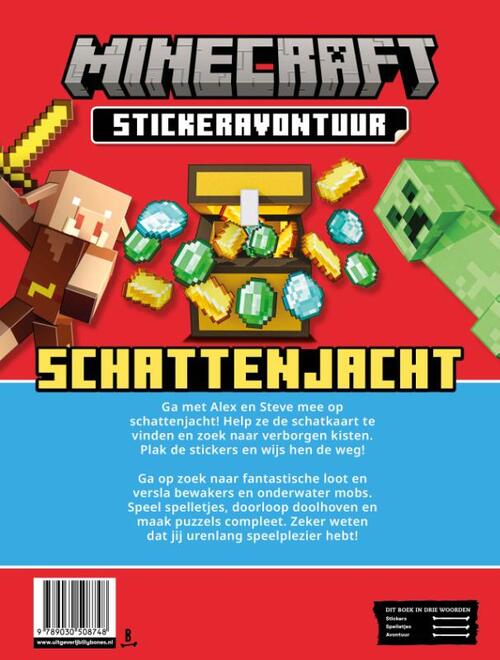 Minecraft stickerboek - Op schattenjacht!