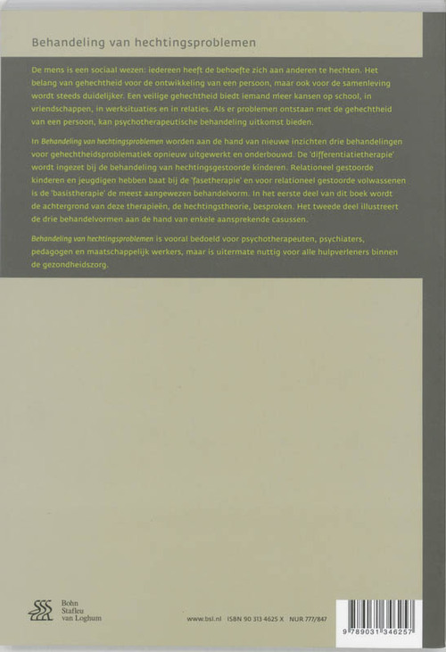 Behandeling van hechtingsproblemen
