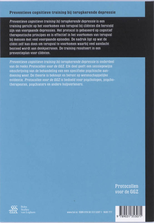 Preventie cognitieve training bij terugkerende depressie