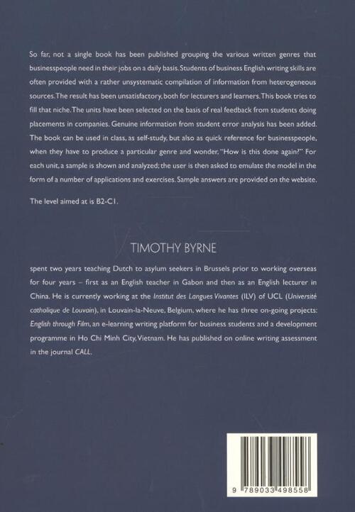 Business English writing skills