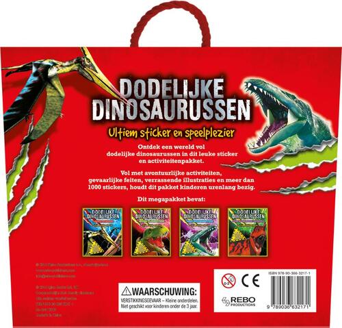 Dodelijke dinosaurussen stickerboek