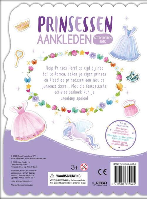 Prinsessen aankleden stickerplezier