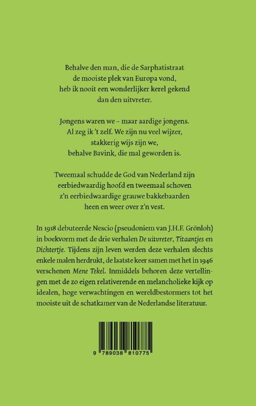 De uitvreter / Titaantjes / Dichtertje / Mene Tekel