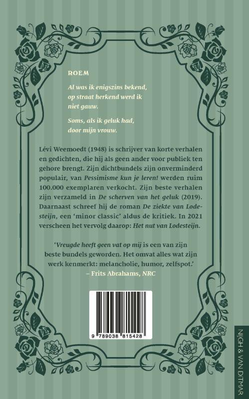 Vreugde heeft geen vat op mij