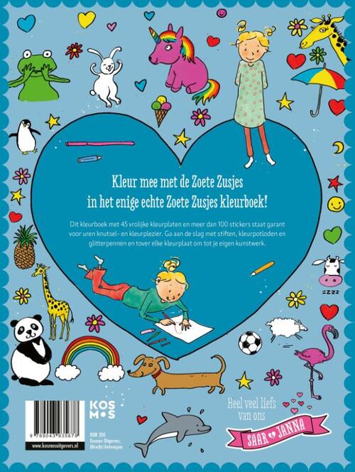 De Zoete Zusjes kleurboek met meer dan 100 stickers