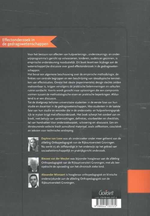 Effectonderzoek in de gedragswetenschappen.