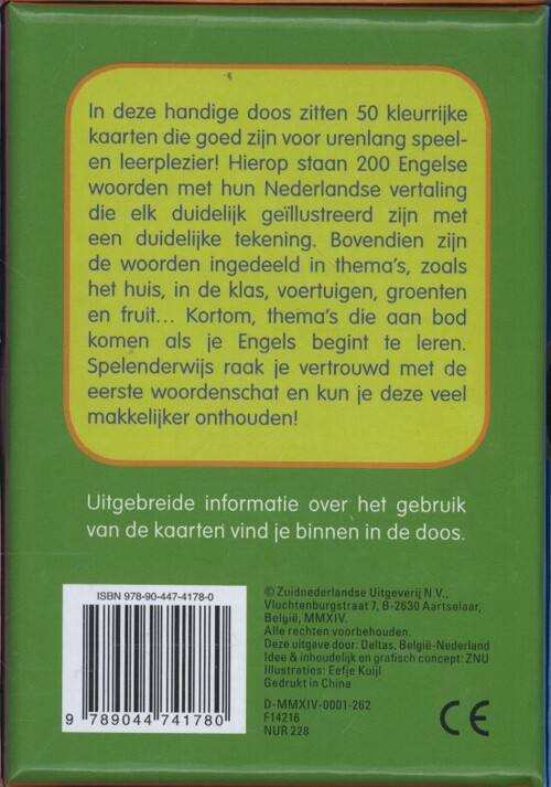 Ik leer Engelse woorden Speel- en leerkaarten