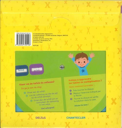 Leerrijke oefenschijf - De tafels van vermenigvuldiging (7-8 j.) / Disque d'apprentissage - Les tables de multiplication (7-8 a.)