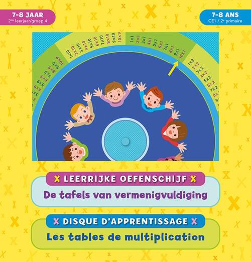 Leerrijke oefenschijf - De tafels van vermenigvuldiging (7-8 j.) / Disque d'apprentissage - Les tables de multiplication (7-8 a.)