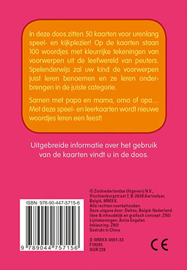 Speel- en leerkaarten - Mijn eerste 100 woordjes vanaf 1 jaar
