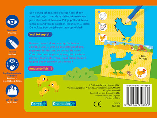 Zo teken je de dieren van de boerderij / Dessine les animaux de la ferme