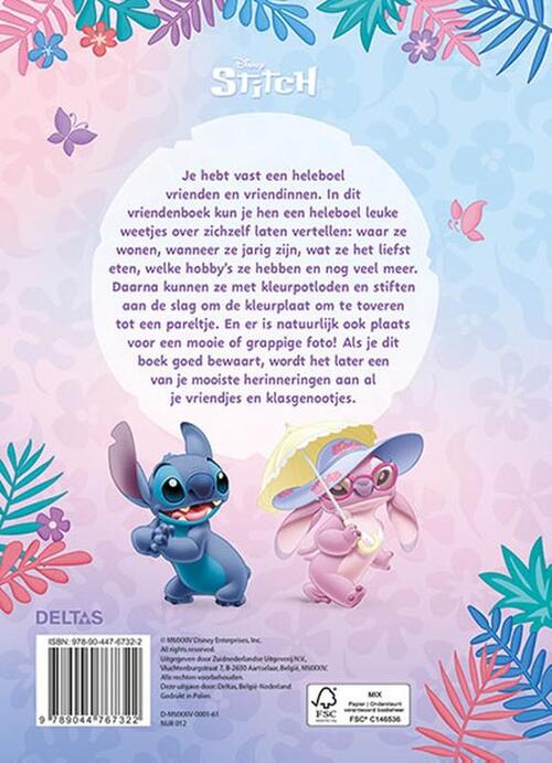Disney Stitch vriendenboek