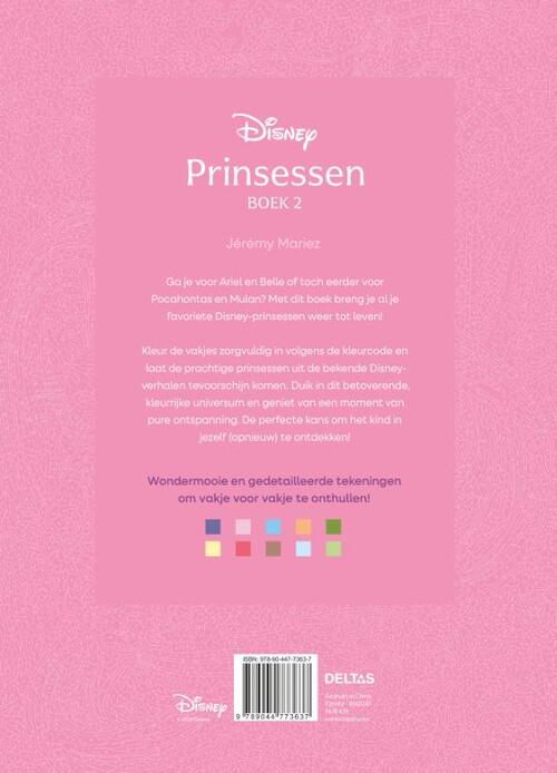 Disney Prinsessen boek 2 - Kleuren op nummer voor volwassenen