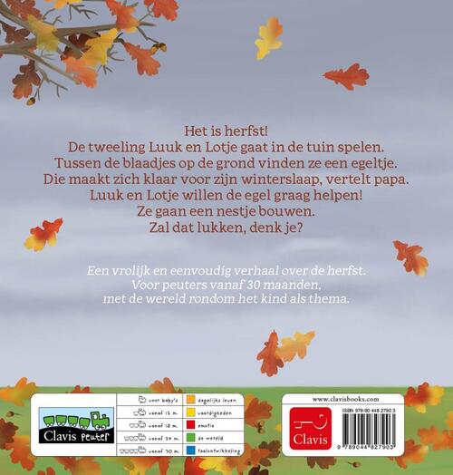 Luuk en Lotje. Het is herfst