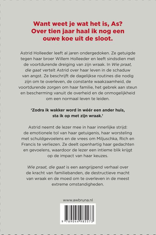Wie praat, die gaat