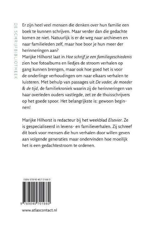 De schrijfbibliotheek Hoe schrijf je een familiegeschiedenis?