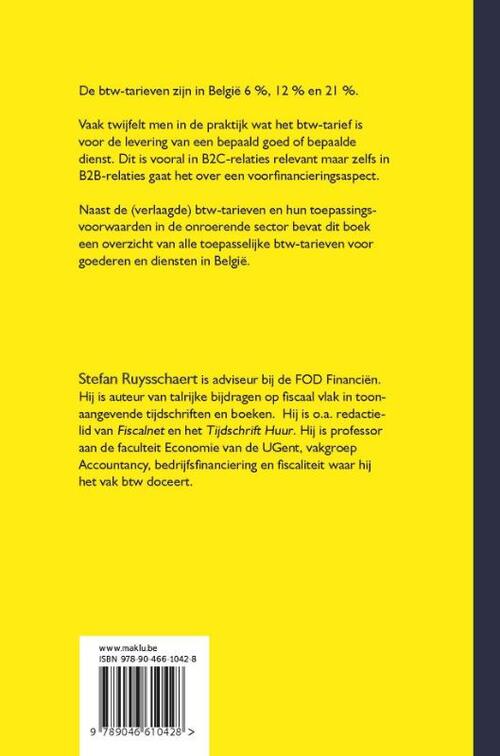 De btw-tarieven