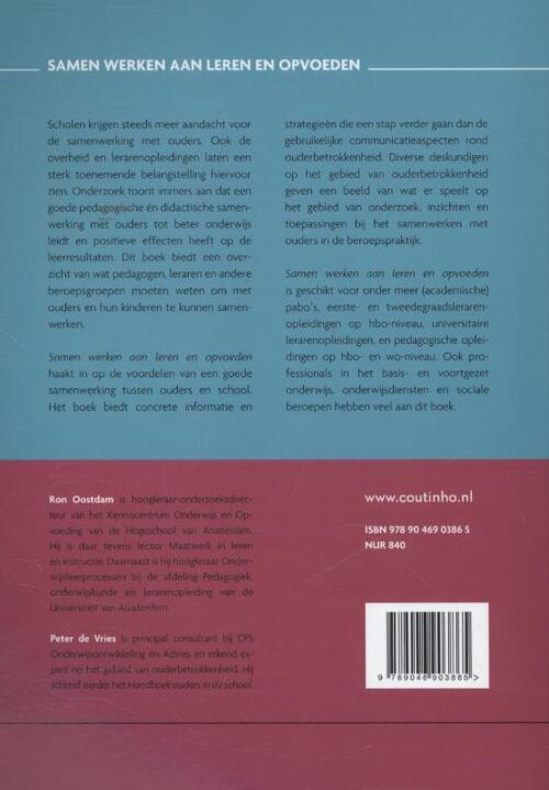 Samen werken aan leren en opvoeden