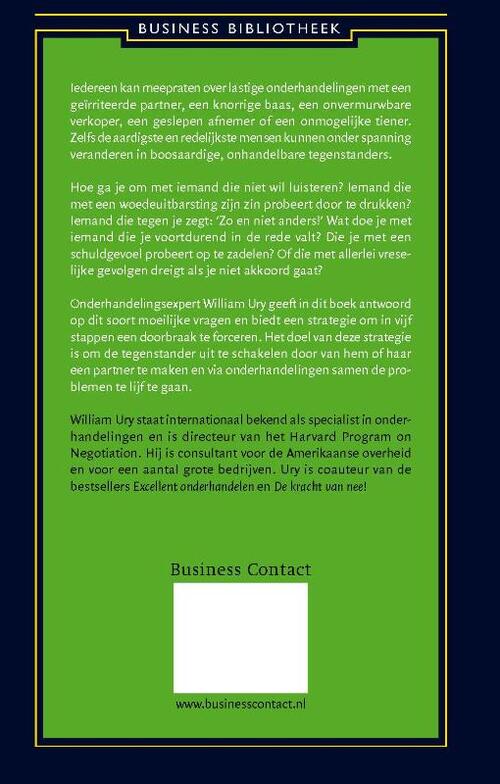Onderhandelen met lastige mensen