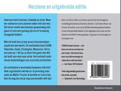 Businessplan op 1 A4