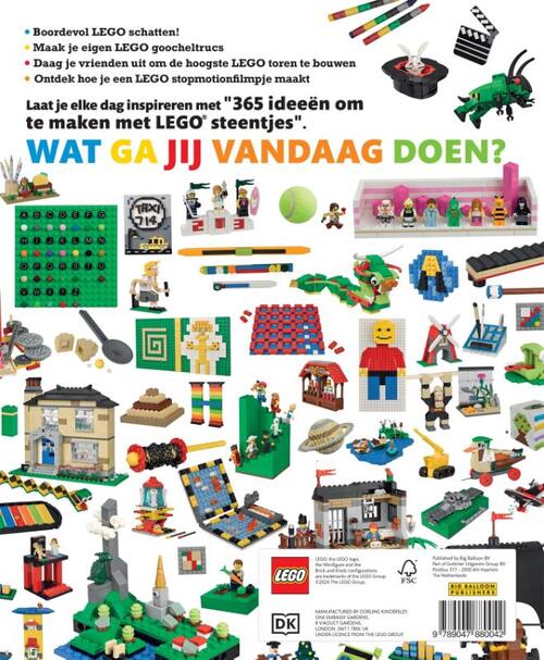 365 ideeën om te maken met LEGO steentjes