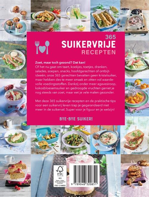 365 Suikervrije Recepten