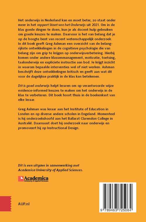 Dit is goed onderwijs