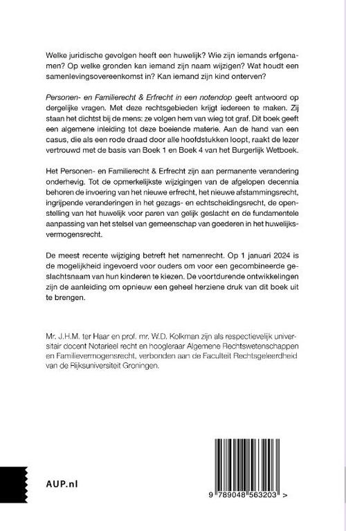Personen- en Familierecht en Erfrecht