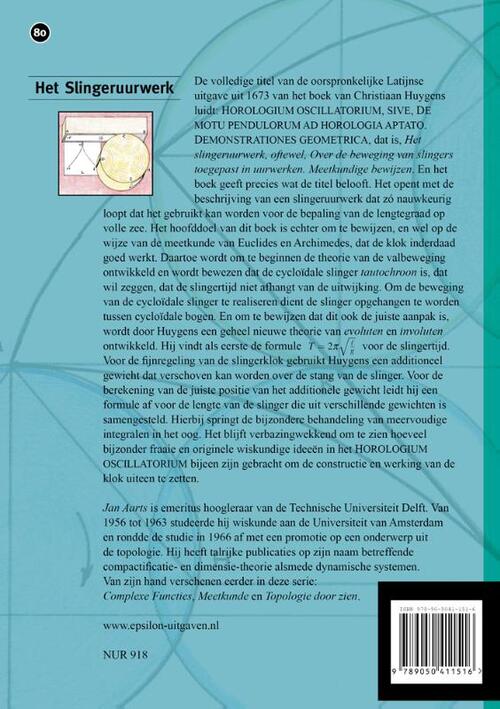 Christiaan Huygens: Het Slingeruurwerk