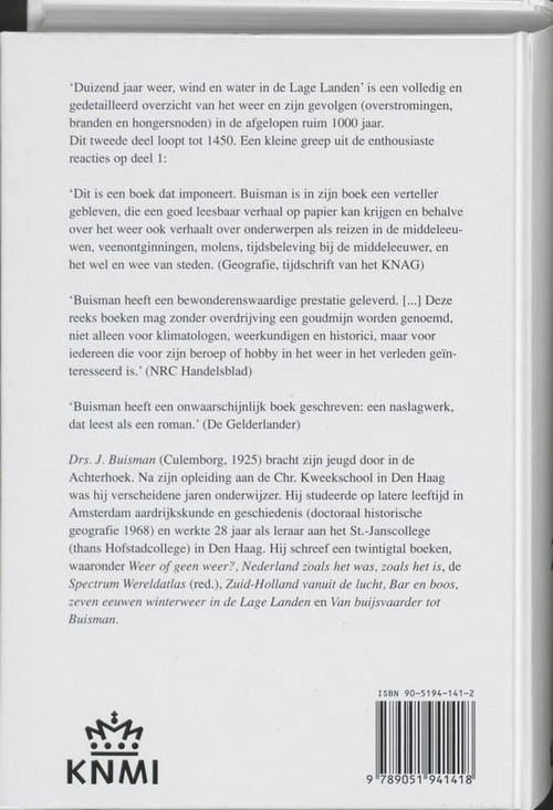 Duizend jaar weer, wind en water in de Lage Landen