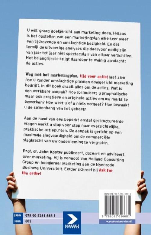 Weg met het marketingplan, tijd voor actie!